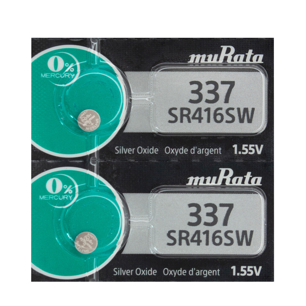 4 PCS MURATA 337 WATCH BATTERIES SR416SW SR416W – Replaces Sony