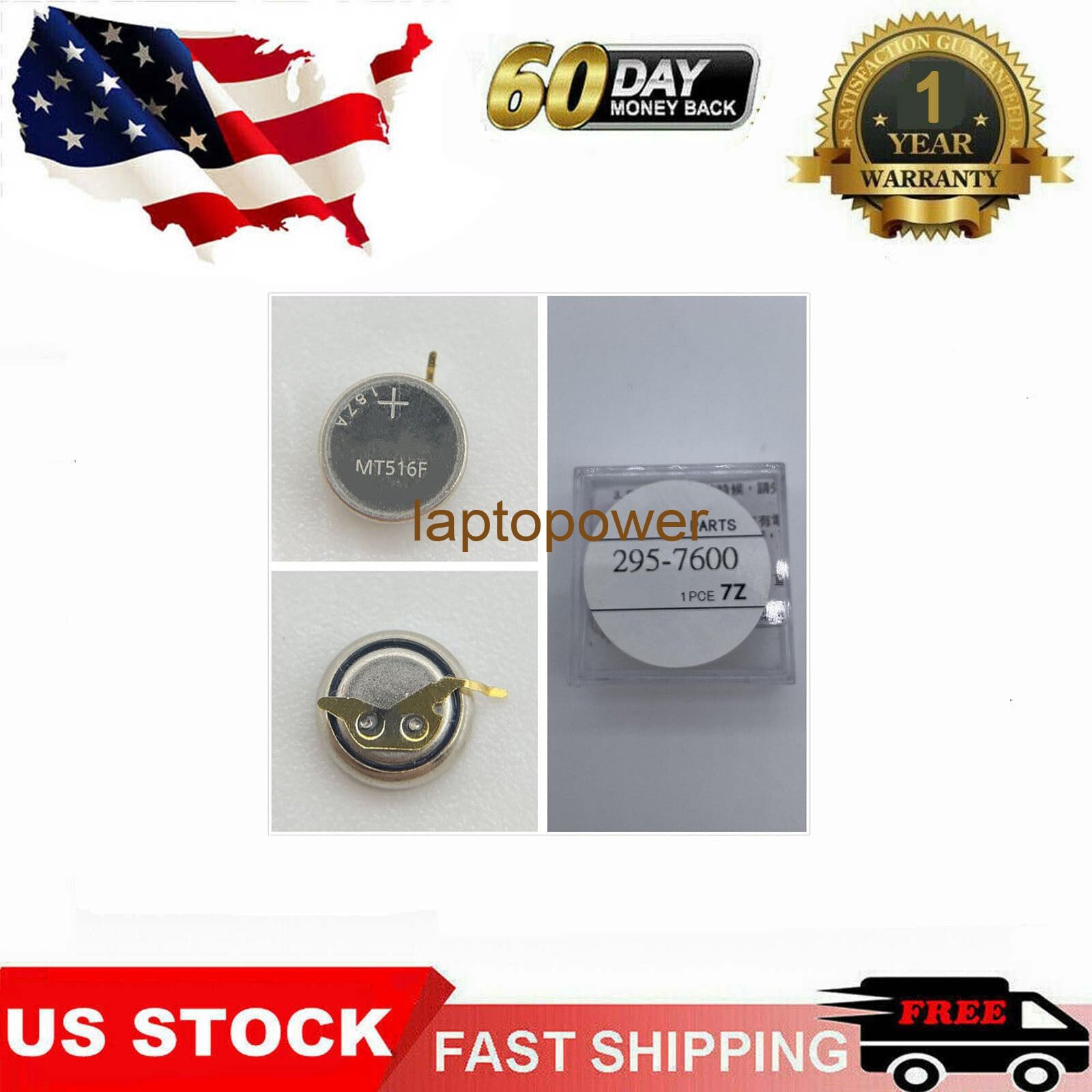 295-7600 MT516F Battery for Citizen Eco-Drive B031 B033 B035 B080 F780 295.7600