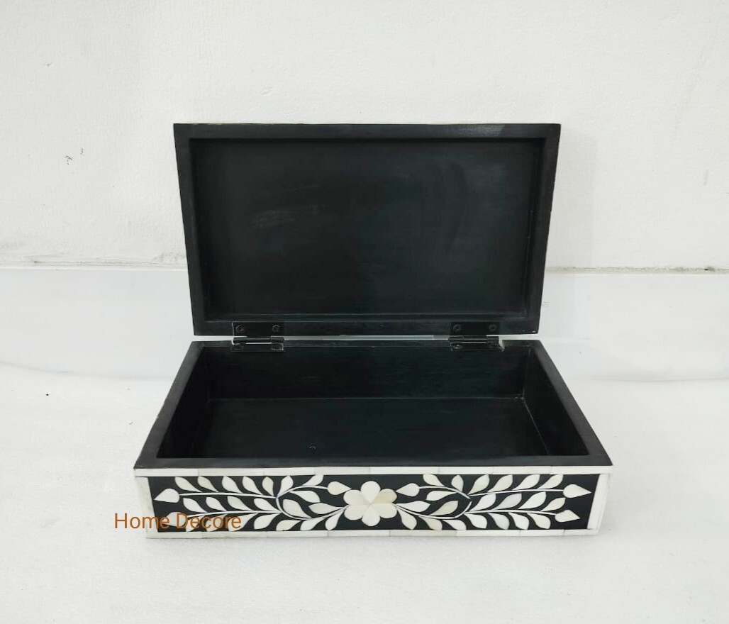 handmade bone inlay jewelry box, bone inlay box, bone inlay items, decor box,