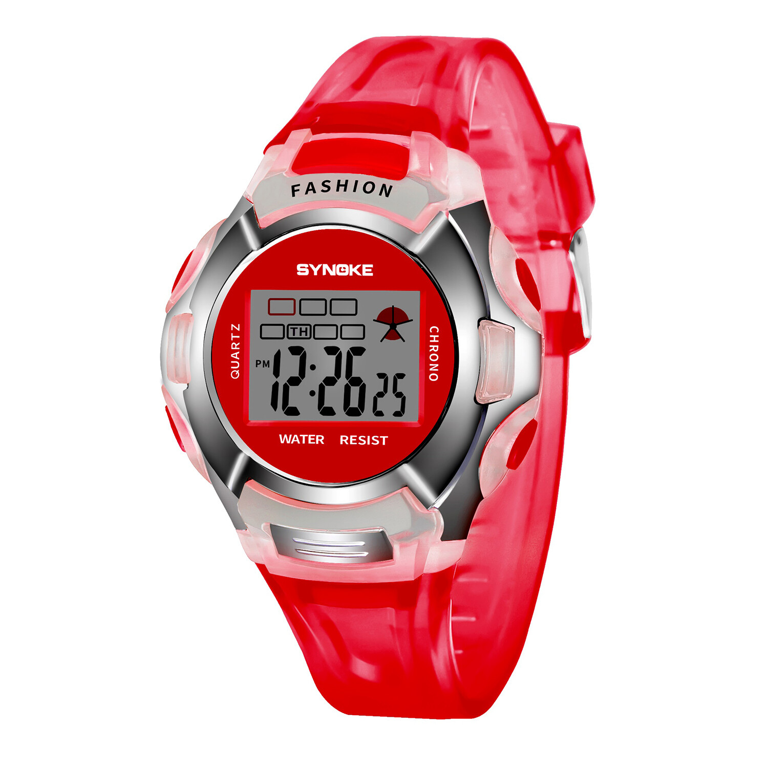 1X Child Boy Girl Xmas Gift Multifunction Sport Electronic Digital Wrist Watch