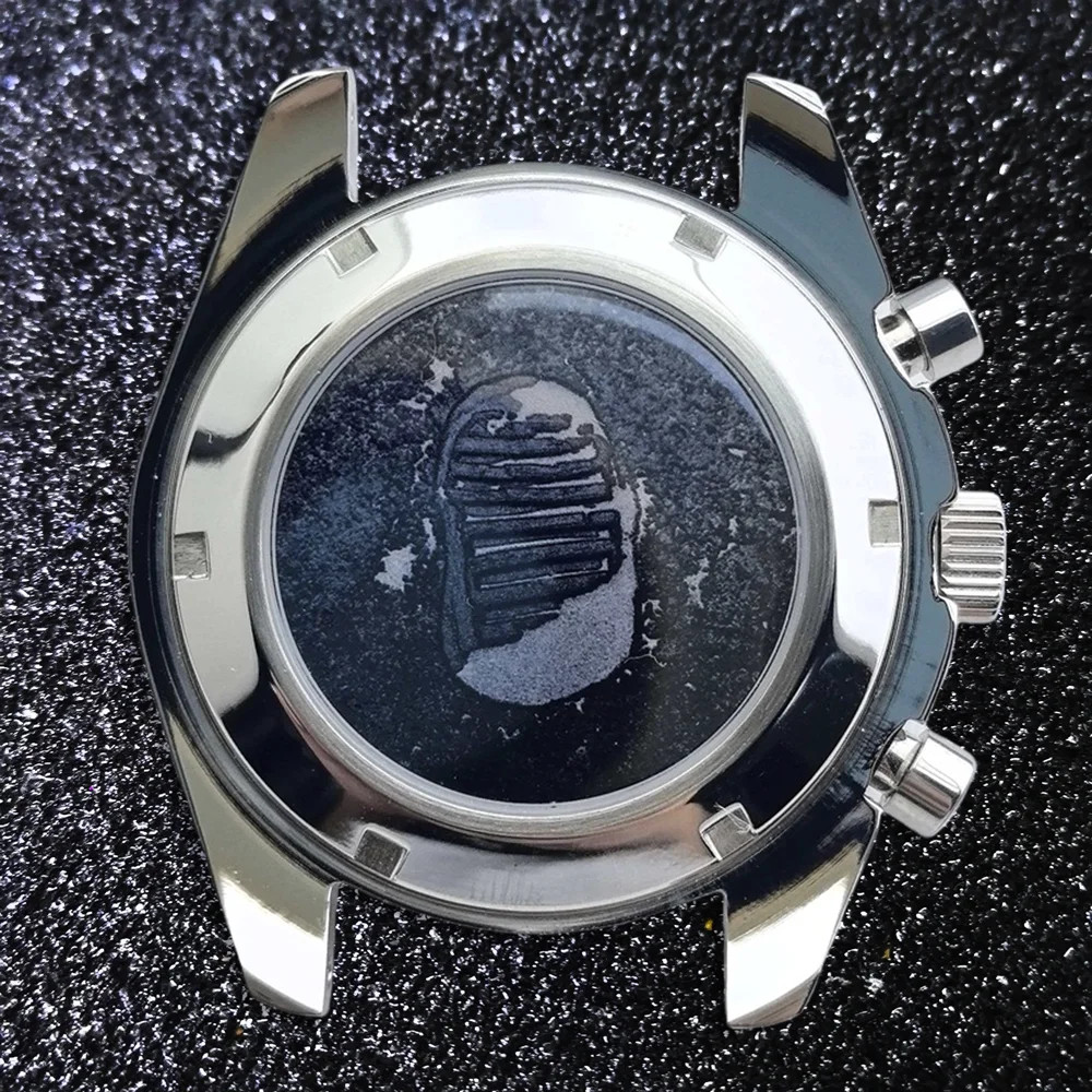 37mm Detachable Stainless Steel Back Cover Moon Pattern For VK63 Case