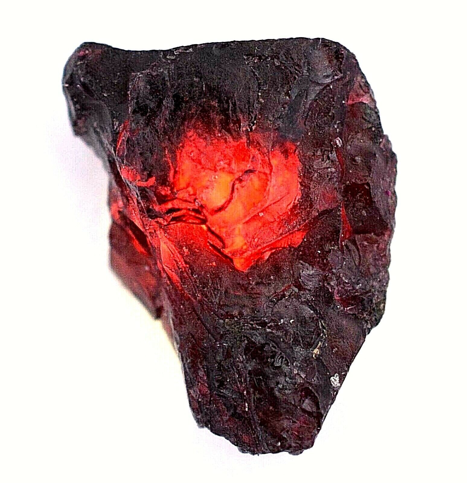 40.85 Ct Natural Red Brown Painite Rough Facet Top Quality Mogok Certified- Rare