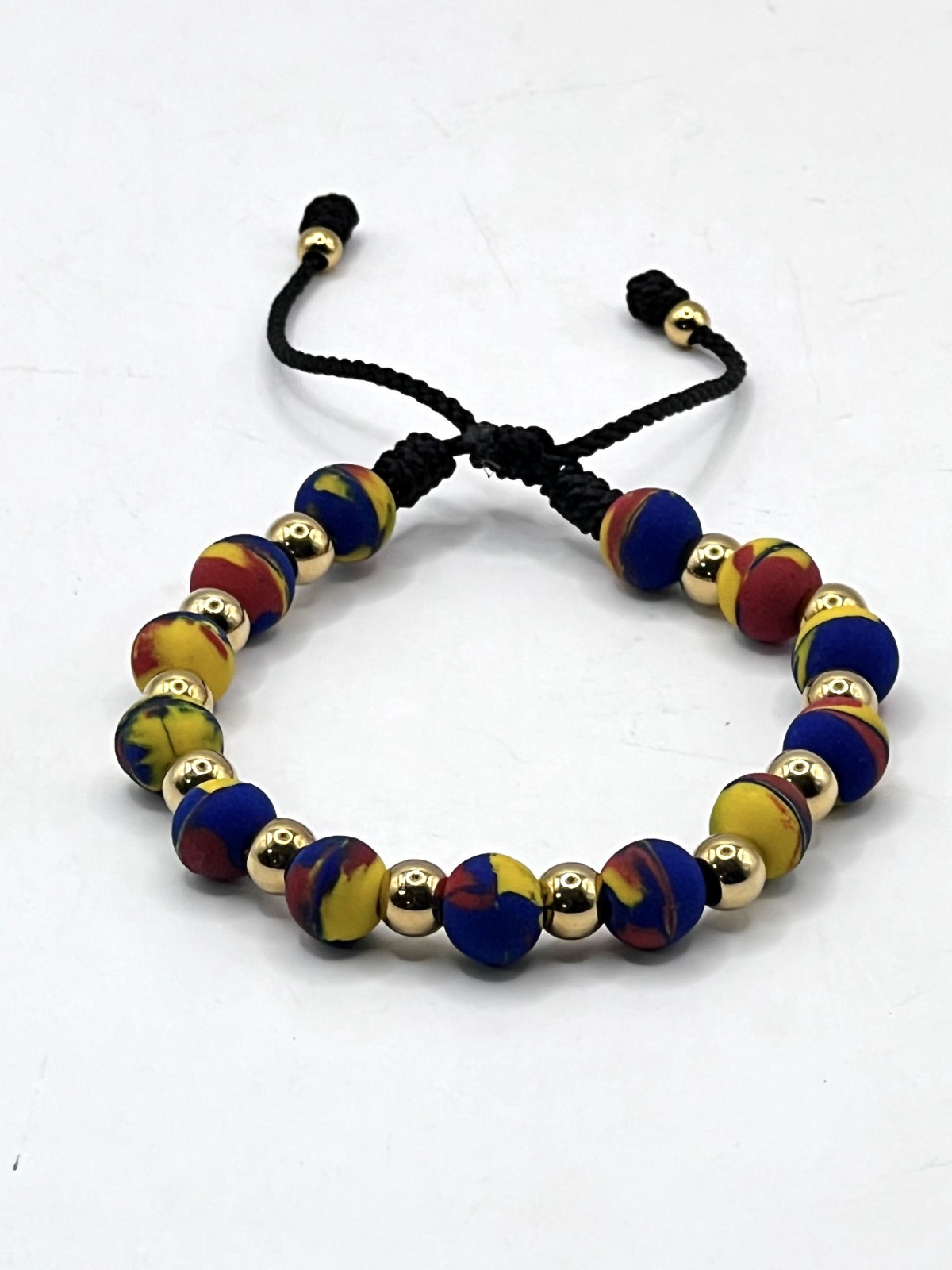 Handmade in Colombia – Colombian Beaded Bracelet Adjustable & Artist Made NEW!