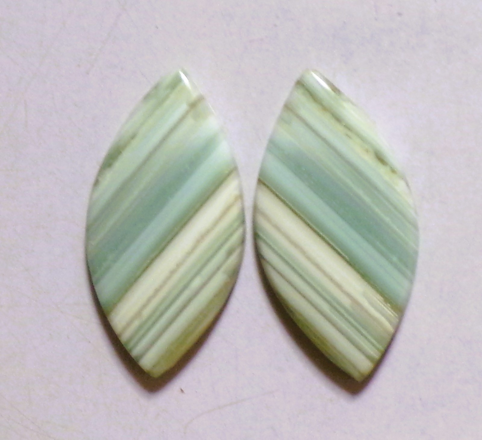 33.05 Cts Natural Saturn Chalcedony Cabochon Match Pair Gemstone 34X17.4MM DE-28