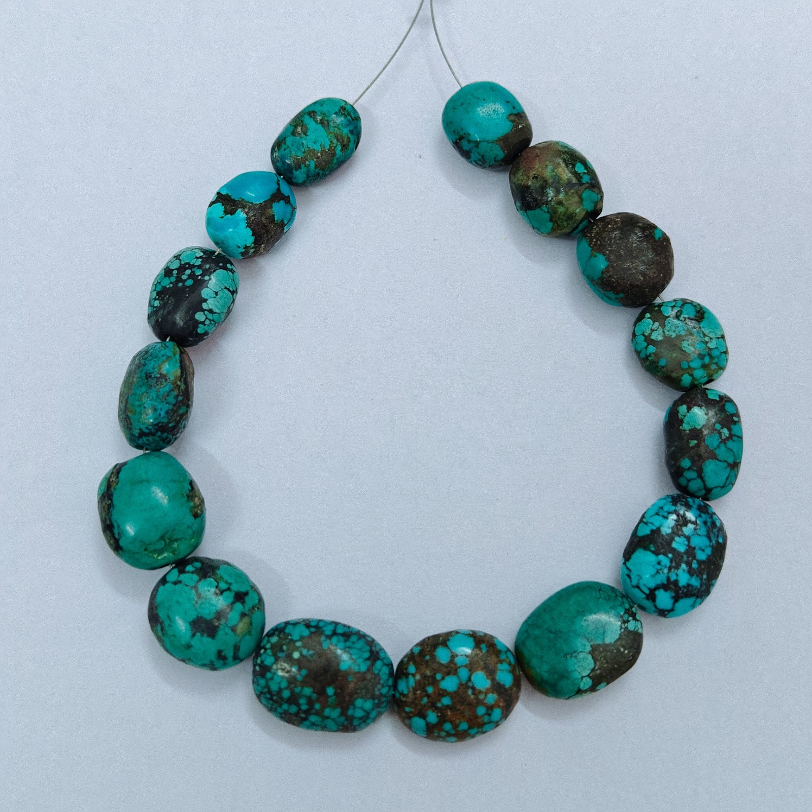 Turquoise Oval Shape Beads Gemstone Genuine Natural Tibet Turquoise Loose Beads