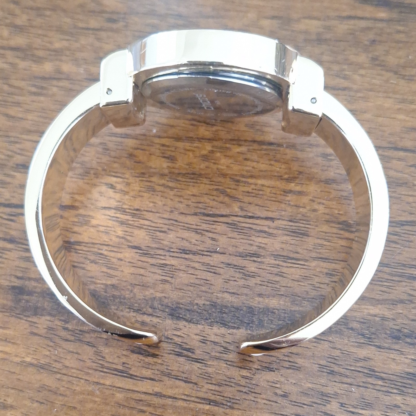 Chico’s Women’s Quartz Analog Bangle Watch White Dial Gold/White Case Arabic