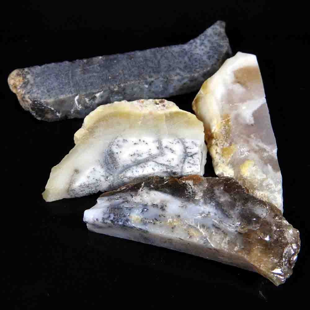158.90Cts100%Natural Dendrite Opal Fancy Rough Lot Loose Gemstone