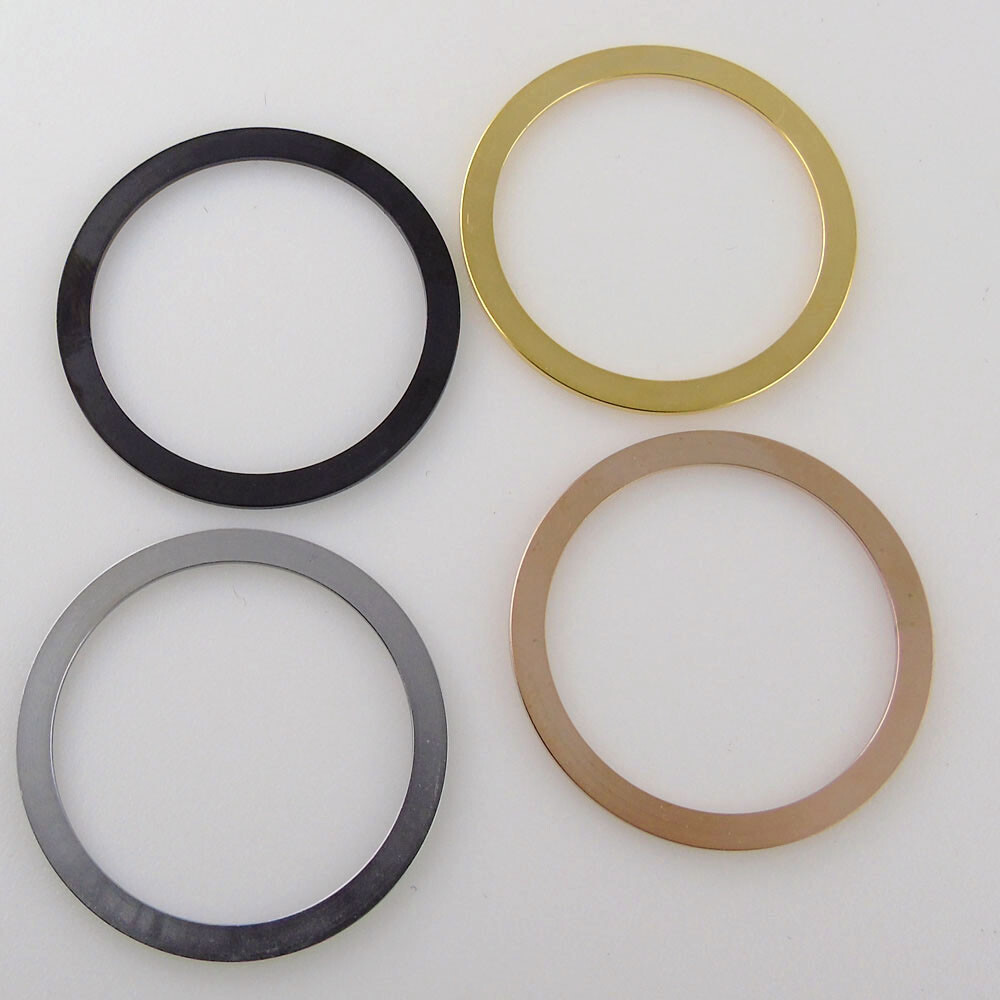For SKX007 SKX009 38mm*31.5mm Flat Aluminum/Ceramic/Steel Watch Bezel Insert