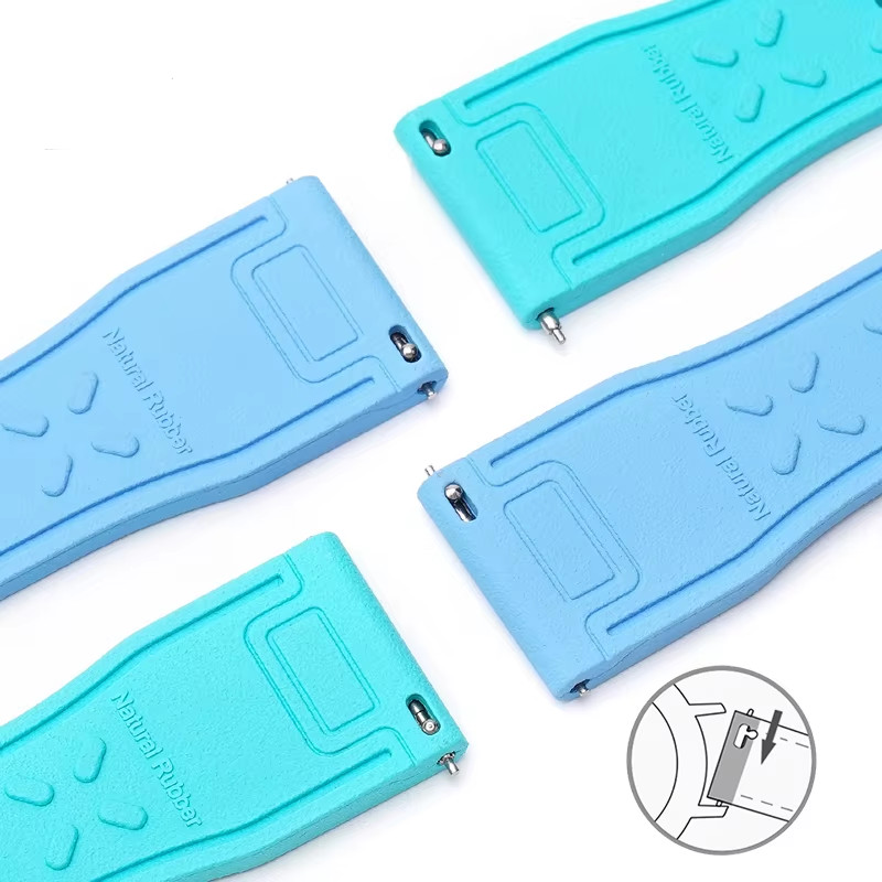 20 21 22mm FKM Fluoro Rubber Band Strap Fits IWC Big Pilot Portofino TOP GUN