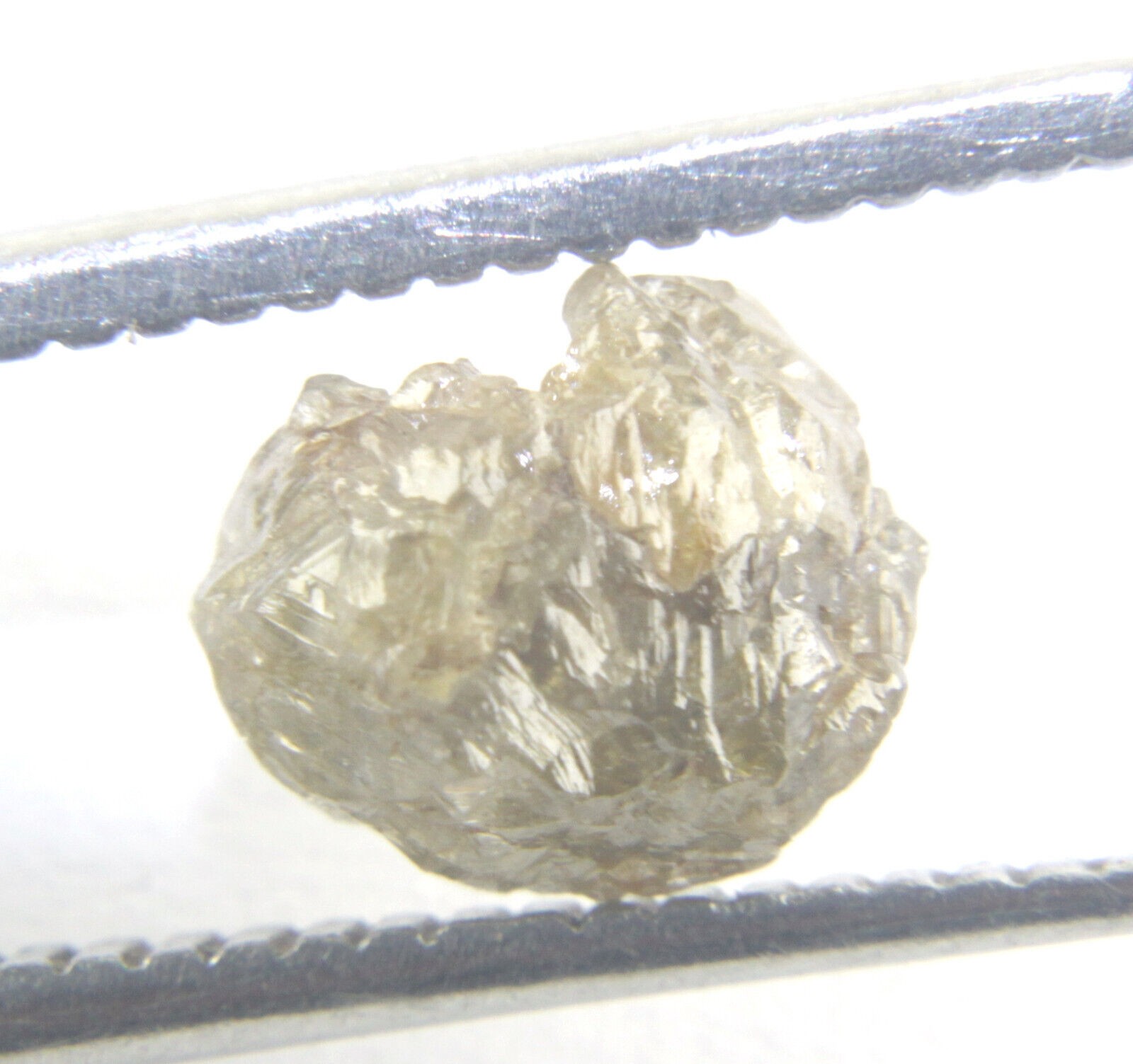 1.63 CTS NATURAL REAL RAW UNCUT GREY ROUGH DIAMOND 7.69×6.73×4.52 MM