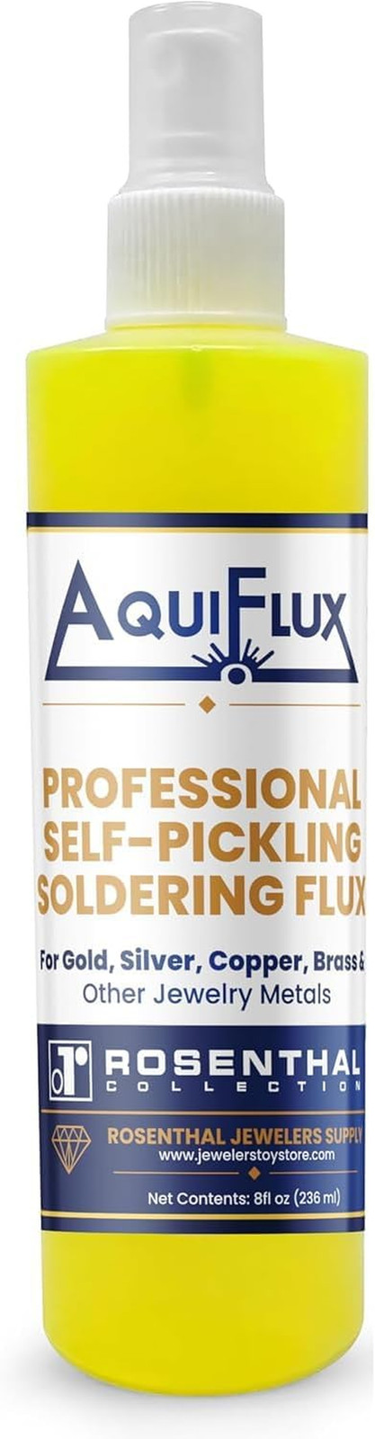 – Aquiflux Silver Flux for Soldering Jewelry – Low-Residue, Liquid Handy Flux fo