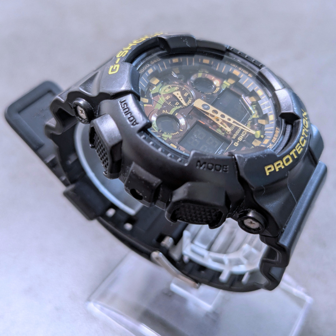 Casio G-SHOCK GA-100CF-1A9JF Men’s Watch Black Camouflage Working Battery Includ