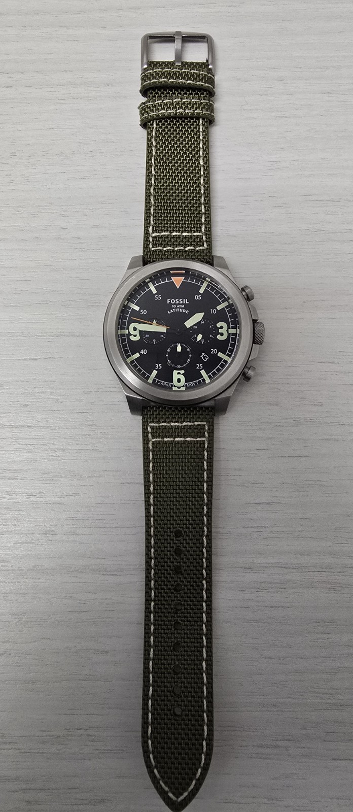 Fossil Latitude Chronograph watch FS5750(Pilot Style) 50-55mm