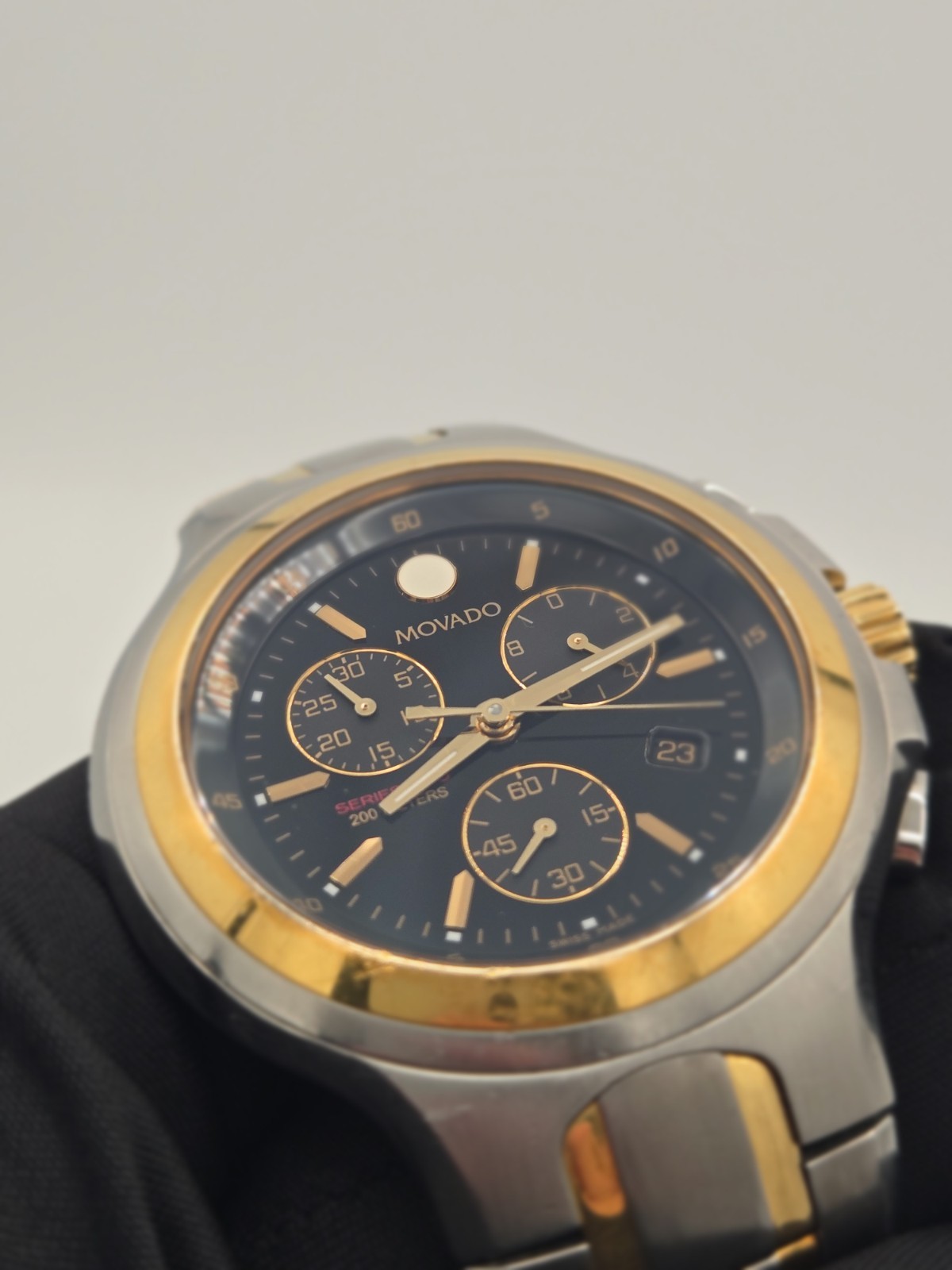 movado series 800 chronograph two tone 2600038
