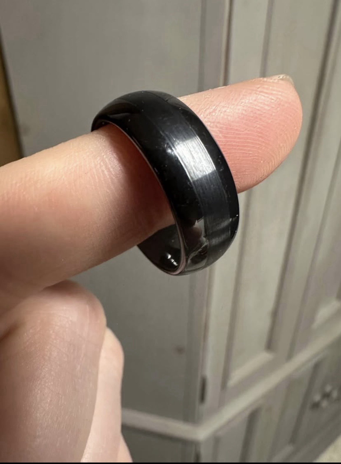 Cherish Always Black Ceramic Band Ring Size 10 No Stone MPN 11-KL2916CE-G