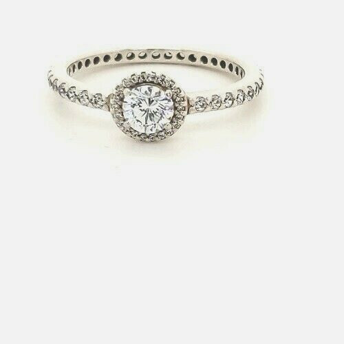 Pandora 925 Classic Elegance #190946cz Halo engagement ring multiple sizes NEW