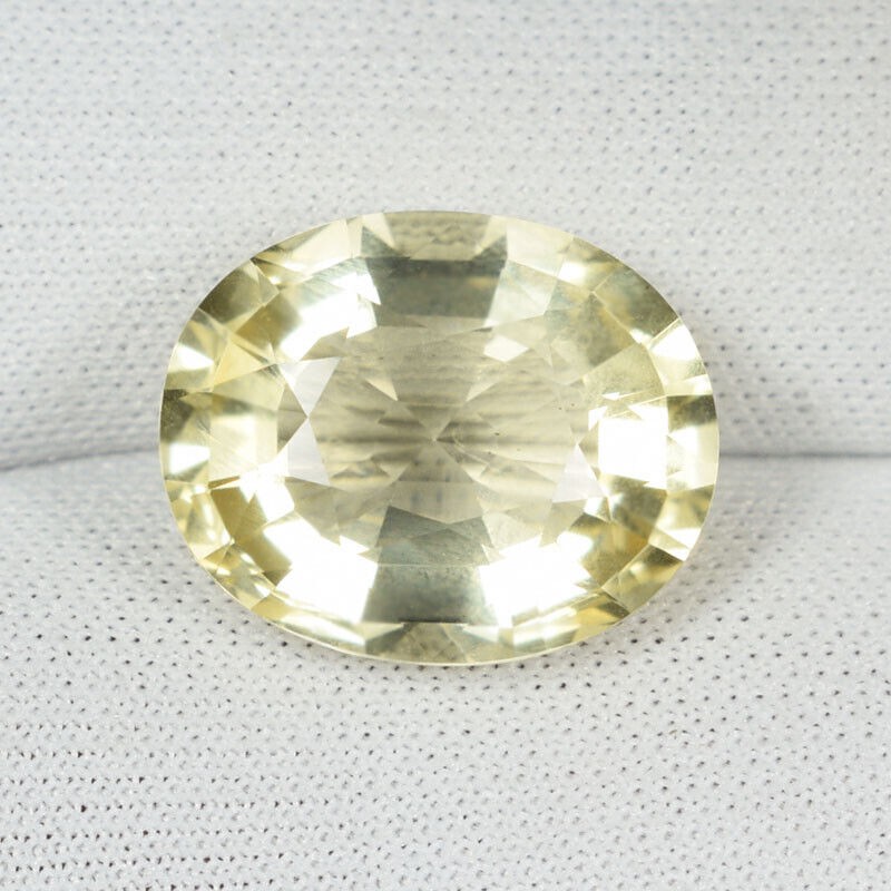 6.74 ct RARE UNHEATED TOP LUSTER YELLOW 100% NATURAL SCOPALITE Oval See Vdo N1!
