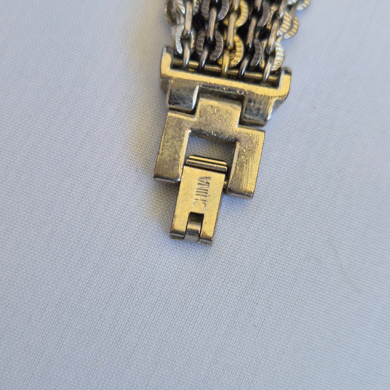 CHICO’S Two-Tone Quartz Analog Women’s Watch Sz. 7″ New Battery