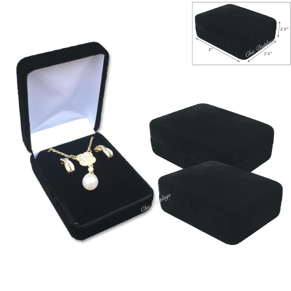 3 pcs Jewelry Box Earring Gift Box Pendant Presentation Gift Box High Quality