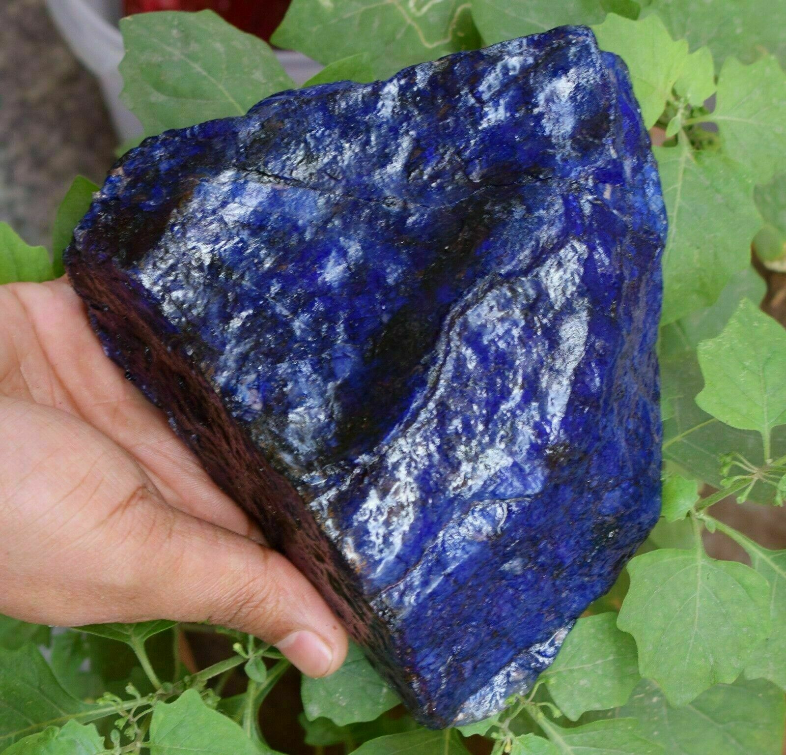 DYED Offer 6550Ct Certified African Blue Sapphire Gemstone Natural Rough