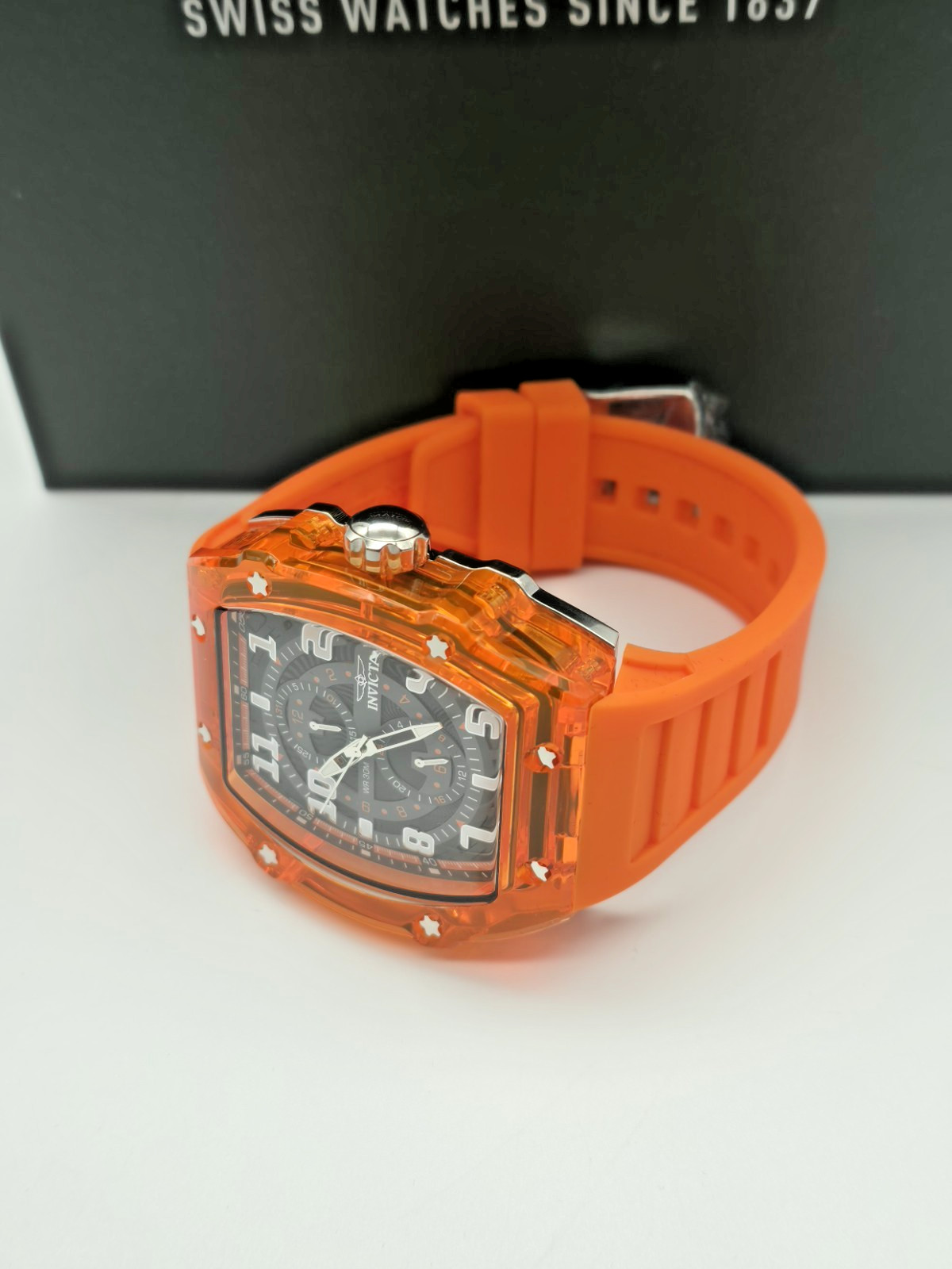 Invicta Men’s Wristwatch (NEW) #48446 – Invicta Racing Cyclone 48.5mm, Orange