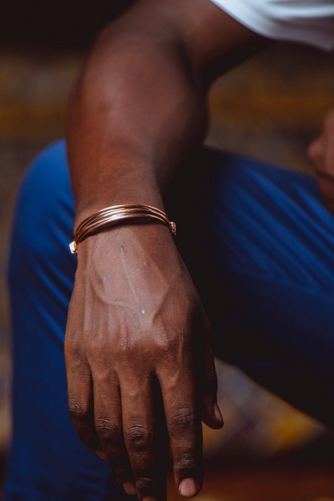 Handmade Bracelet African Elephant Hair Unisex Copper Made in Kenya