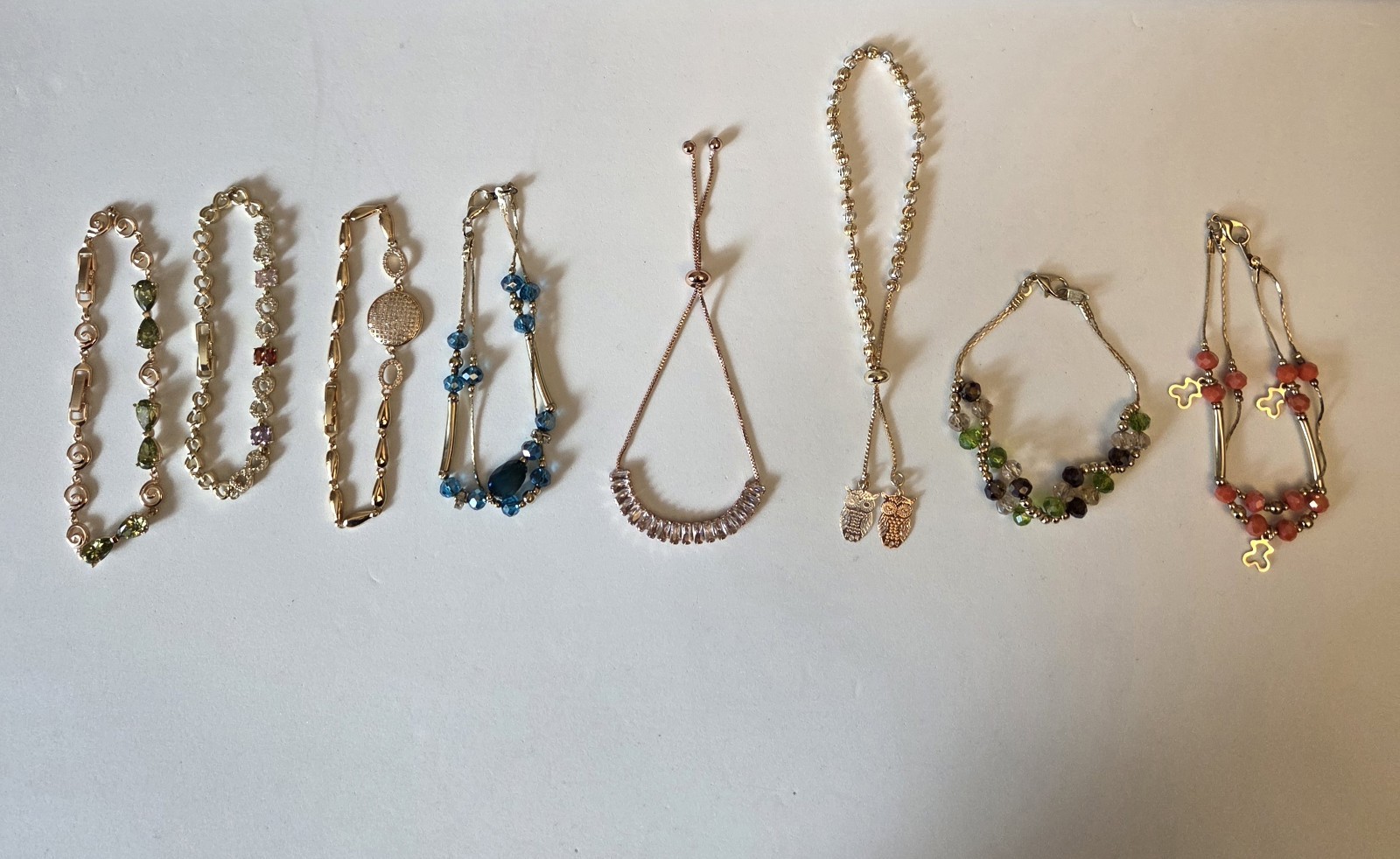 8 Gorgeous Bracelets New, Never Worn. .