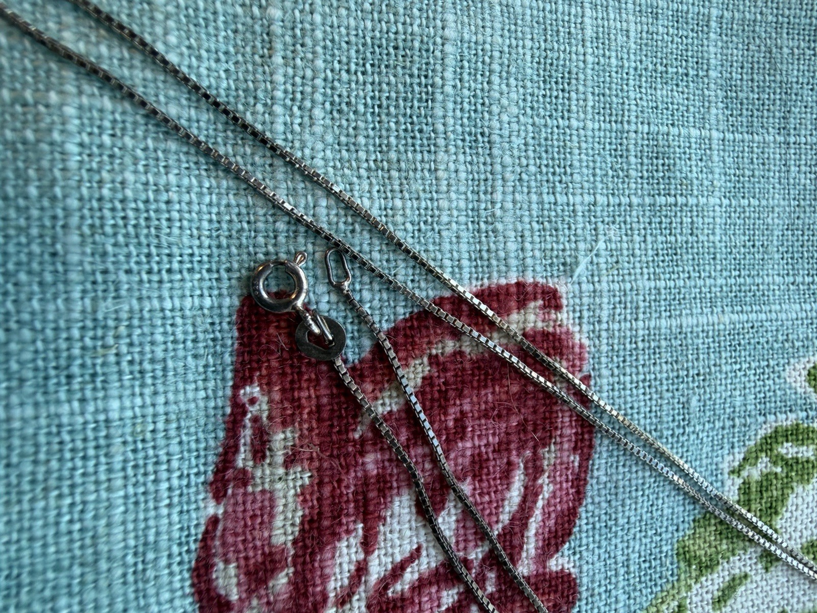 Signed IBB Sterling Silver 925 Chain Necklace 18.5 in