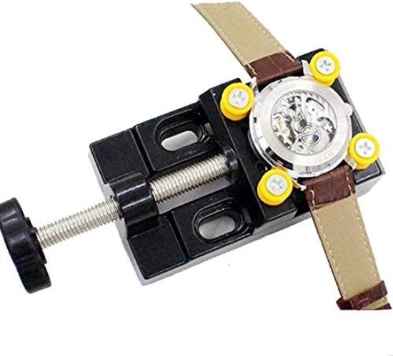 Adjustable Watch Case Holder Tool Metal Plastic Watchmaker Repair Tool