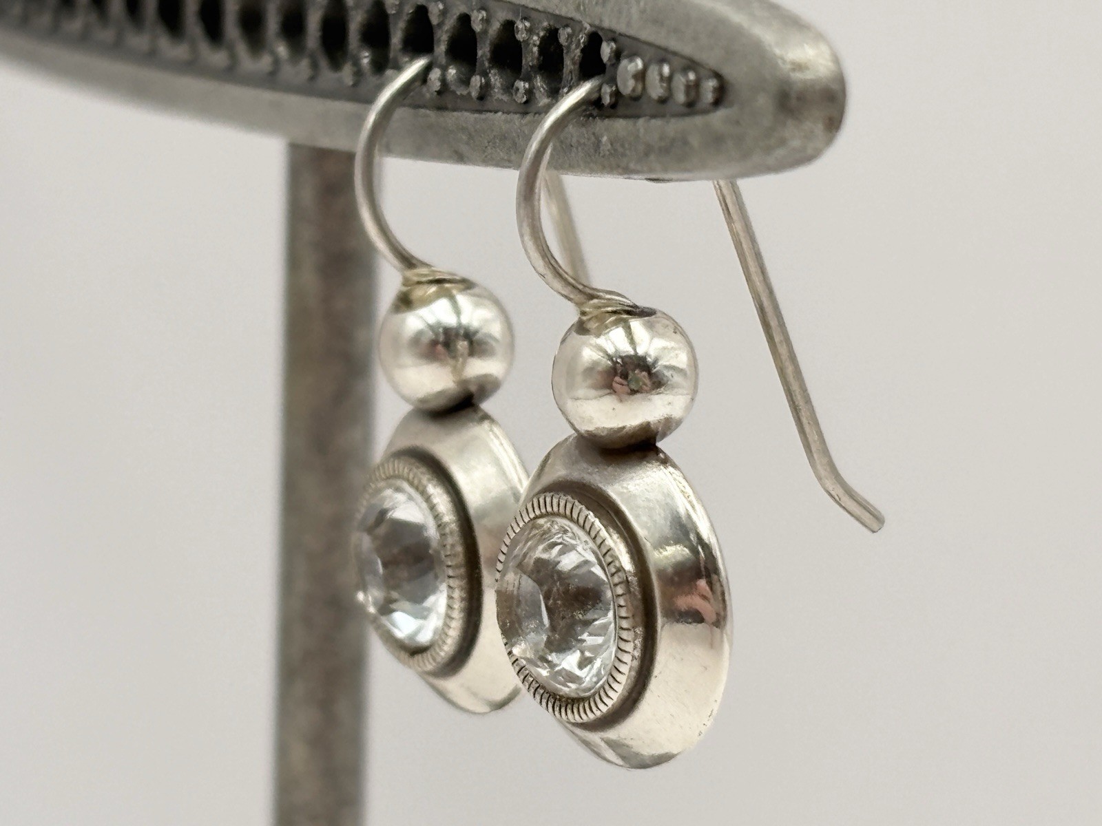 Brighton Constellation Crystal Earrings Silver plated White Colorless Crystals