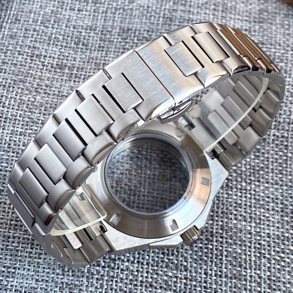 40mm Steel Case Fit for Engineer NH35 ETA2824 PT MenWatch Parts Sapphire Crystal