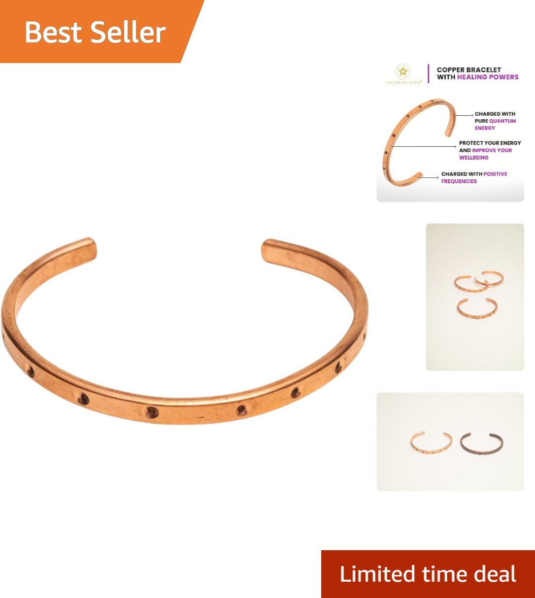 Trendy Light Copper Bracelet – Unique Handcrafted Design in Two Elegant Styles