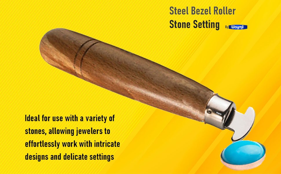 Steel Bezel Roller Stone Setting Jewelry Making Ring Tool High Polished Edge