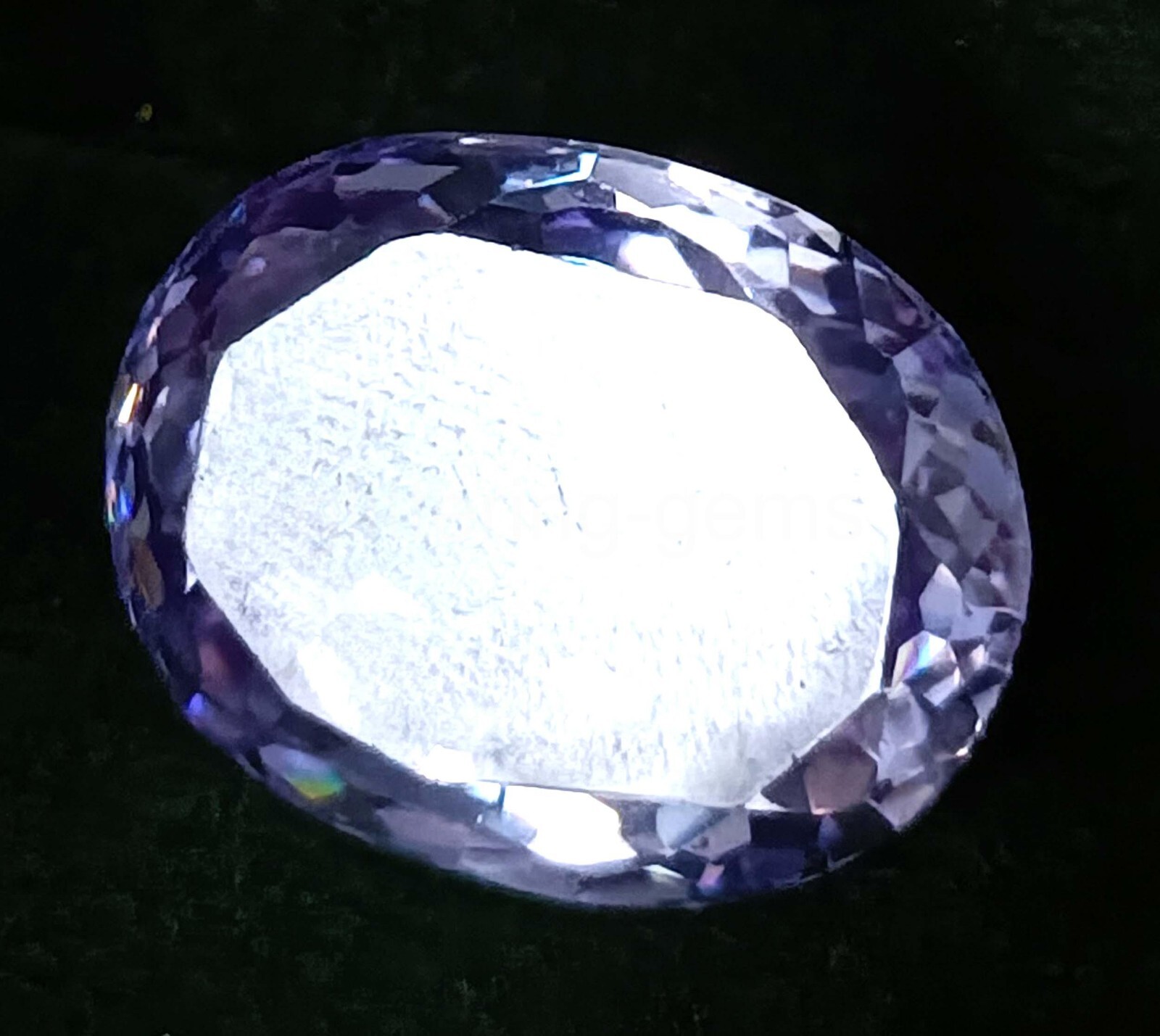 Natural 40.55 CT Oval Cut Purple Amethyst IGL Certified Loose Gemstone 5MSU