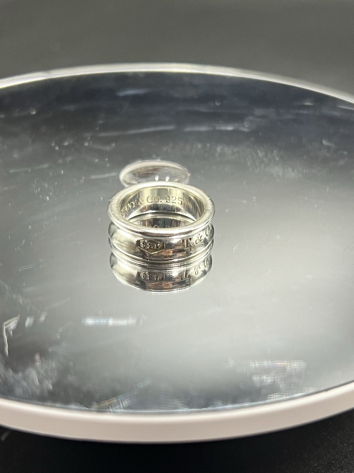 Tiffany & Co. 925 Sterling Silver Band Ring Size 6mm Signed