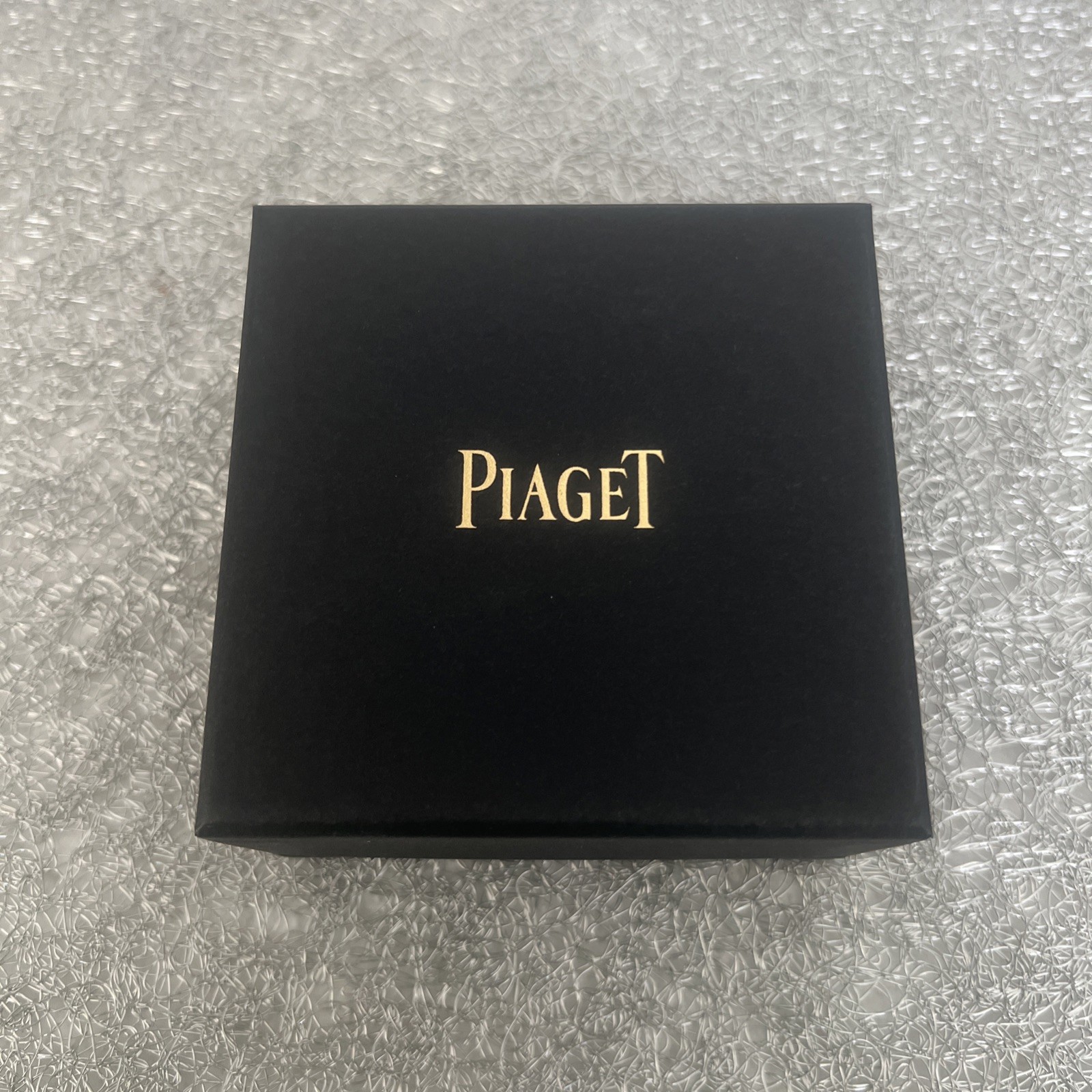 AuthenticPiaget Black Presentation Box for Rings 3.5″x3.5″x2″