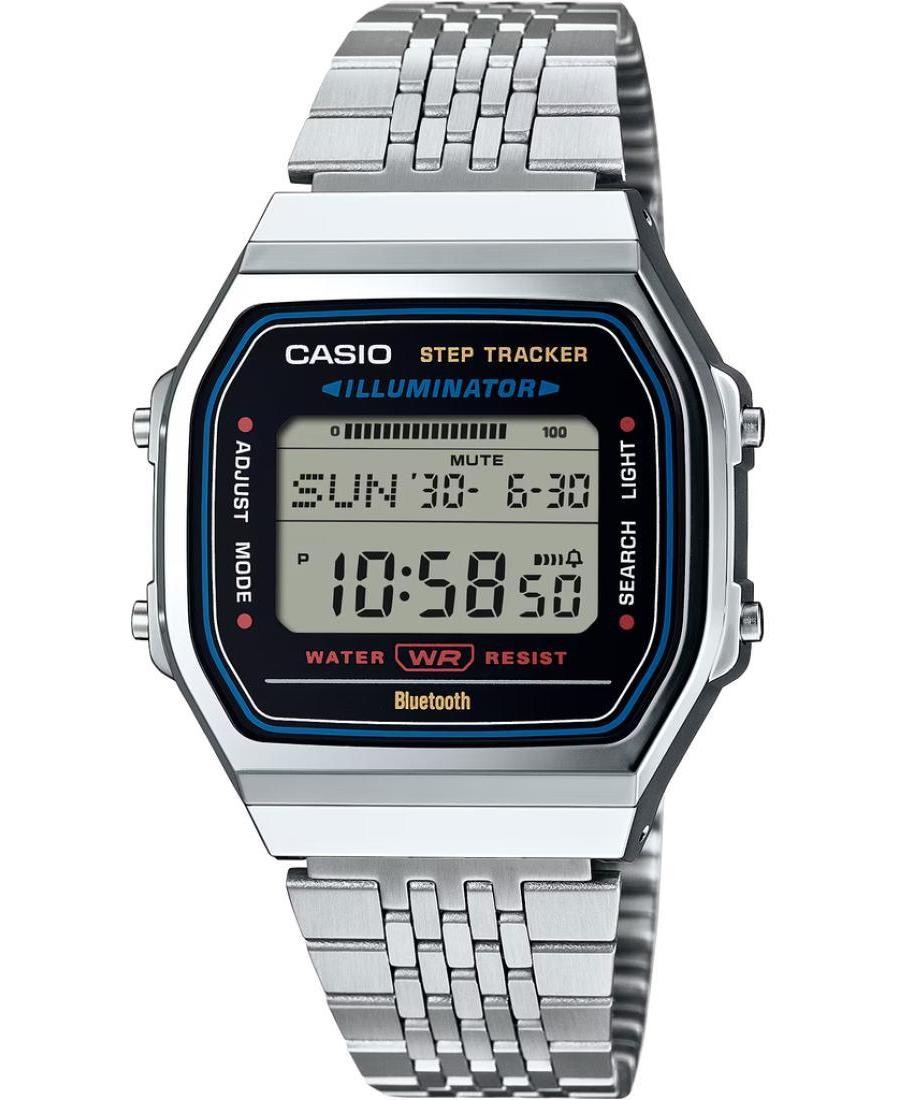 CASIO Men Digital Quartz Casual Watch Classic Dress Silver color Dial Waterproof
