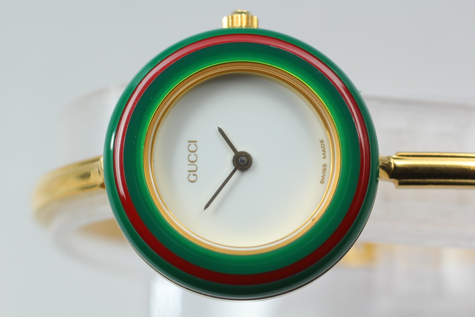 [Near MINT w/ BOX ] Gucci Change Bezel 11/12.2 Women Watch Gold 12 Colors JAPAN