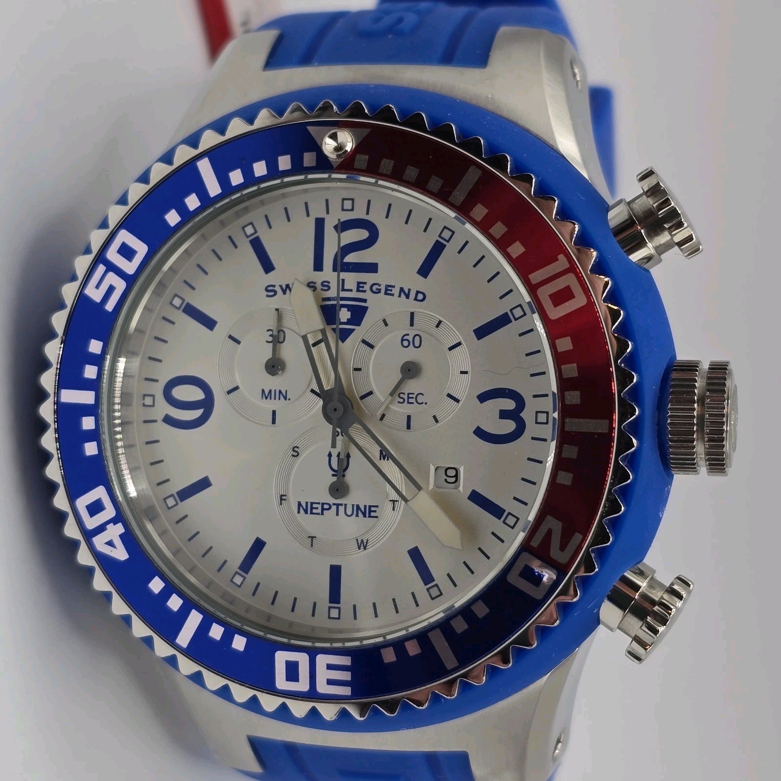 Swiss Legend Men’s Neptune Quartz Chronograph Watch 53mm