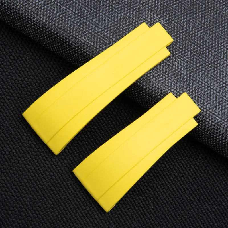 18mm FKM Rubber Strap Watch Band Fits Rolex Yacht Master 37mm 268655