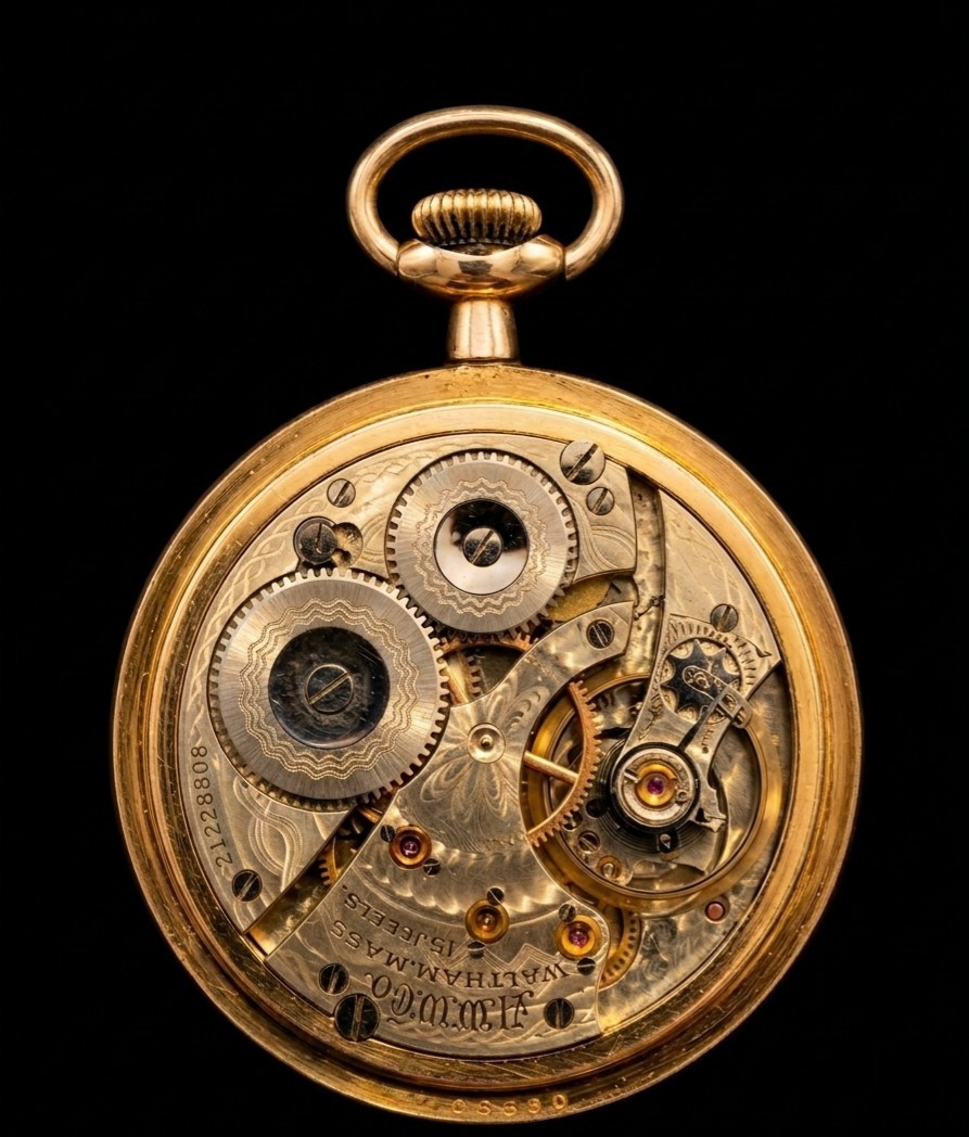 Waltham 1900 18s 15 Jewel Open Face Arabic Sub Seconds Runs in Beautiful shape!