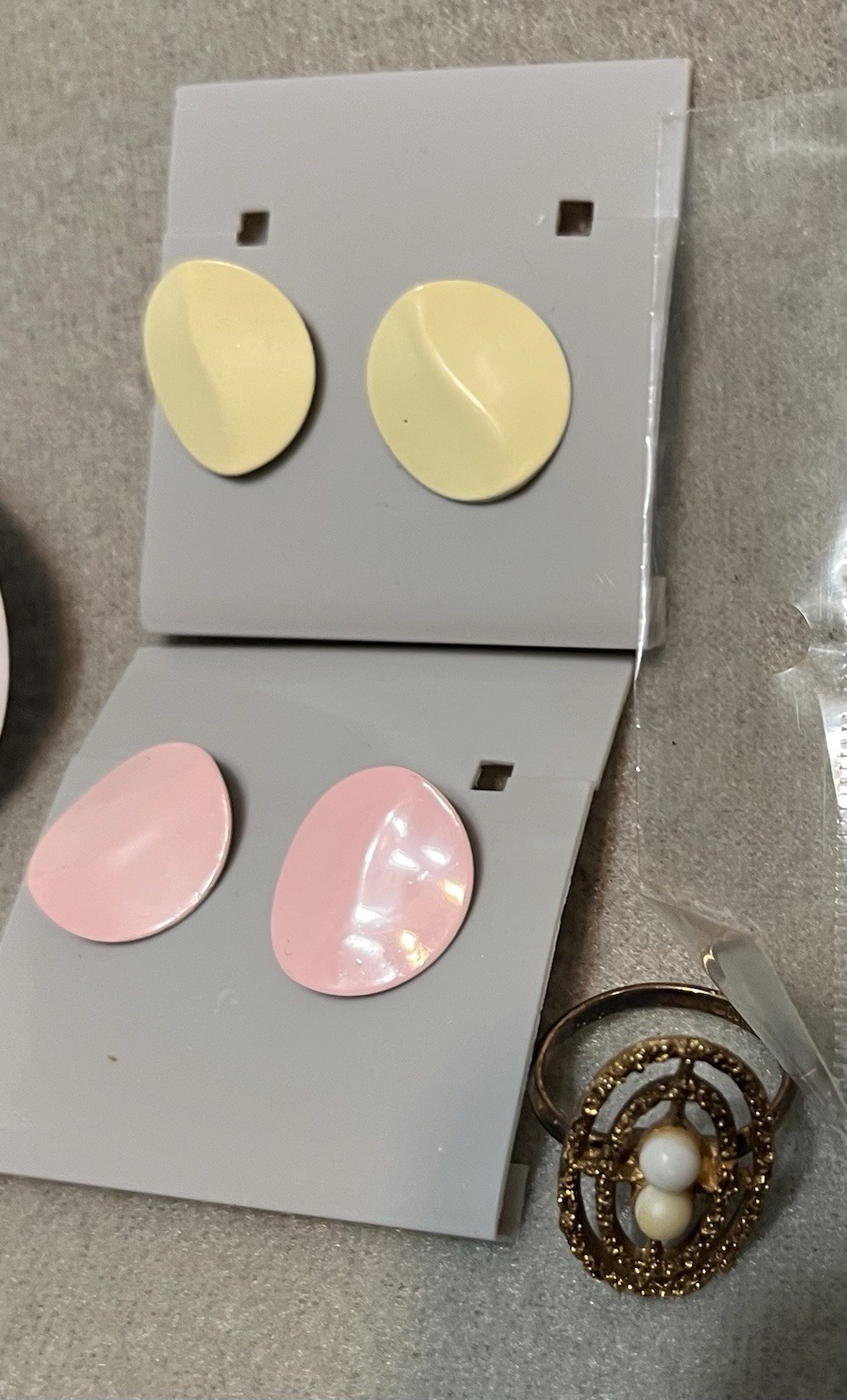 Costume Jewelry 10+ Lot: Pierced Earrings One Ring, Necklaces, New & Preloved,