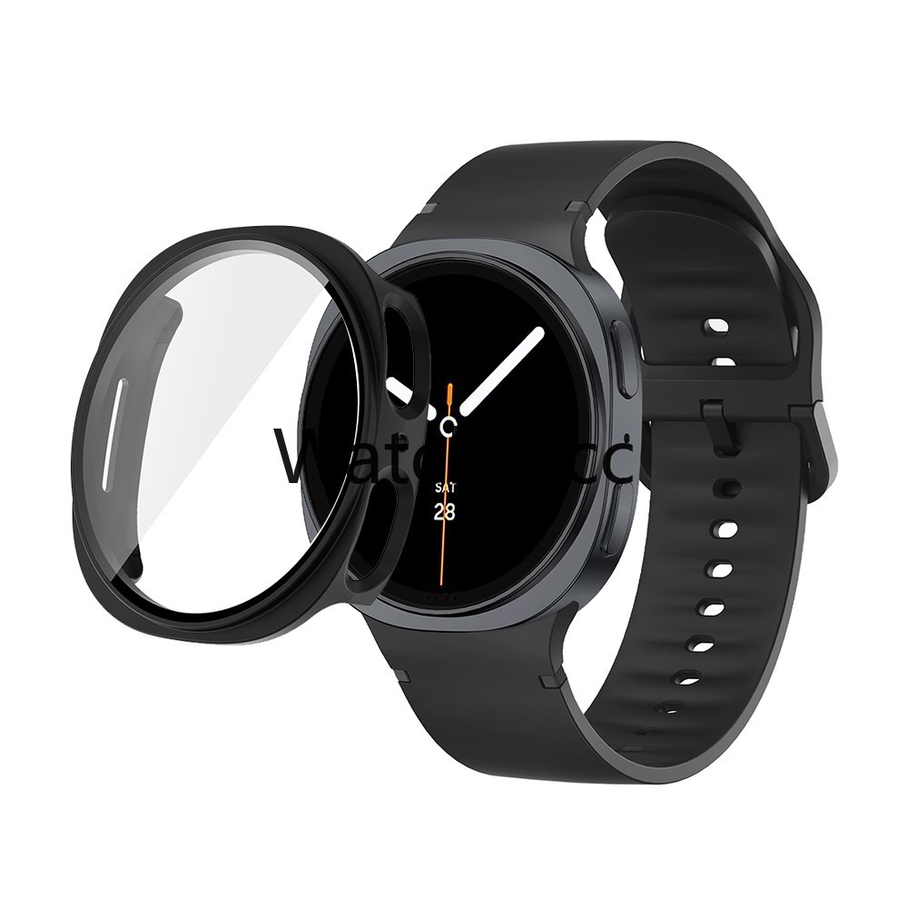 Silicone Band Strap+PC Case Screen Protector for Samsung Galaxy Watch 8 40mm44mm