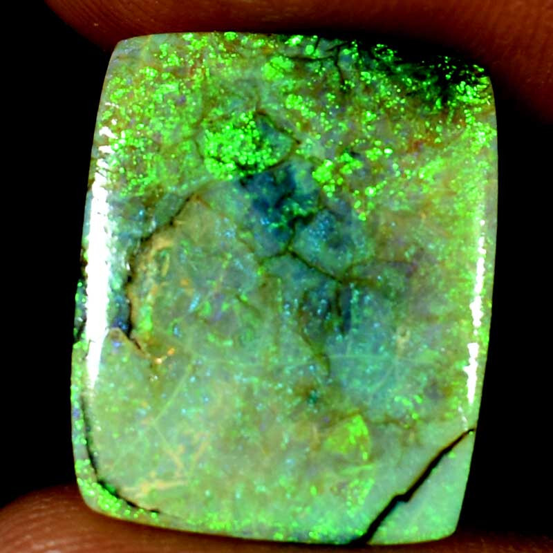 05.10Cts. Monarch Sterlling Opal Cushion Cabochon Natural Gemstone 15x. 18x 02mm