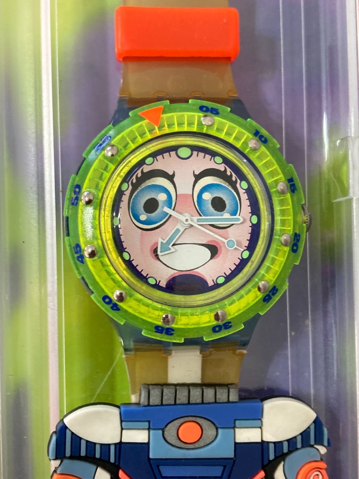 SWATCH STREPP LIMITED EDITION 1996 WORKING WATCH NEW WITH DEFECT.