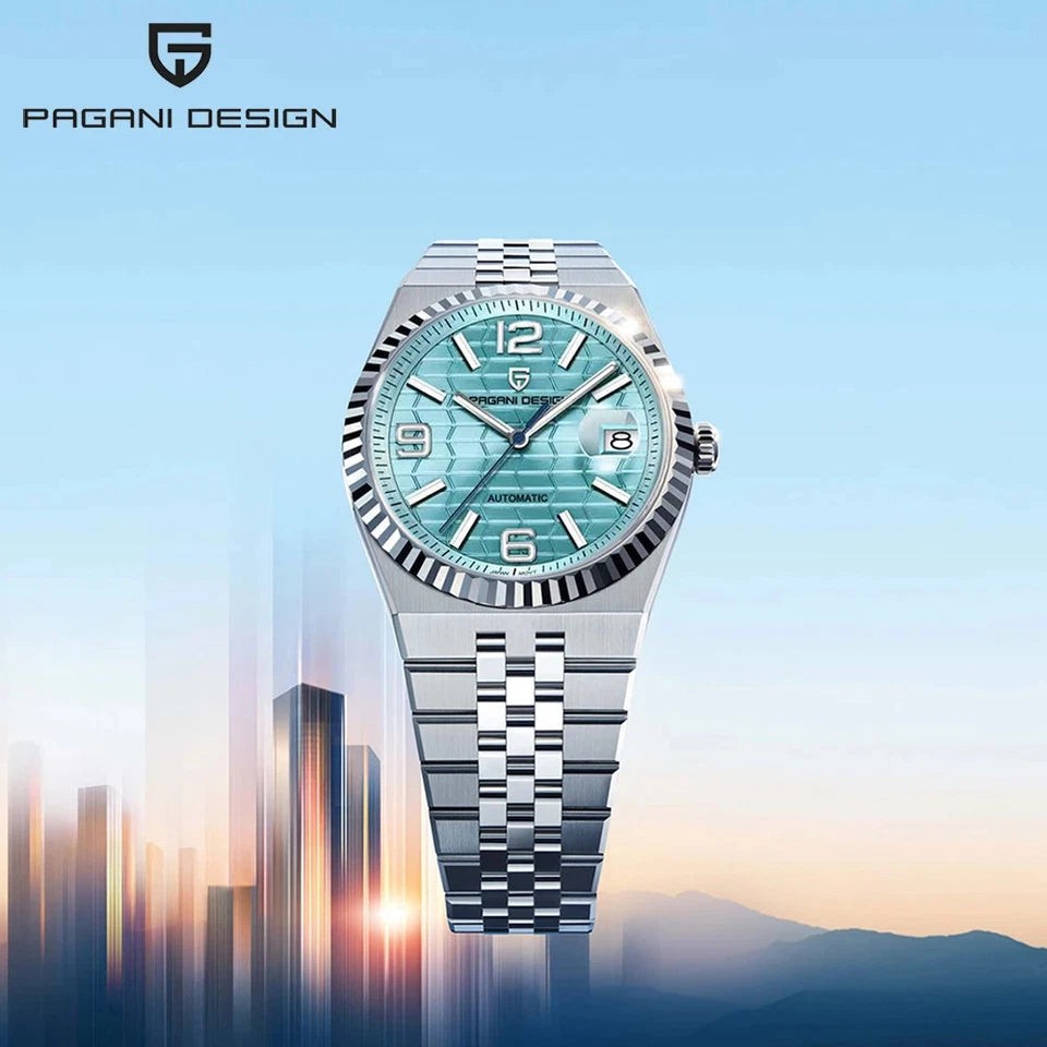 Pagani Design PD-YS027 Sky Blue Stainless Steel Automatic Men’s Watch