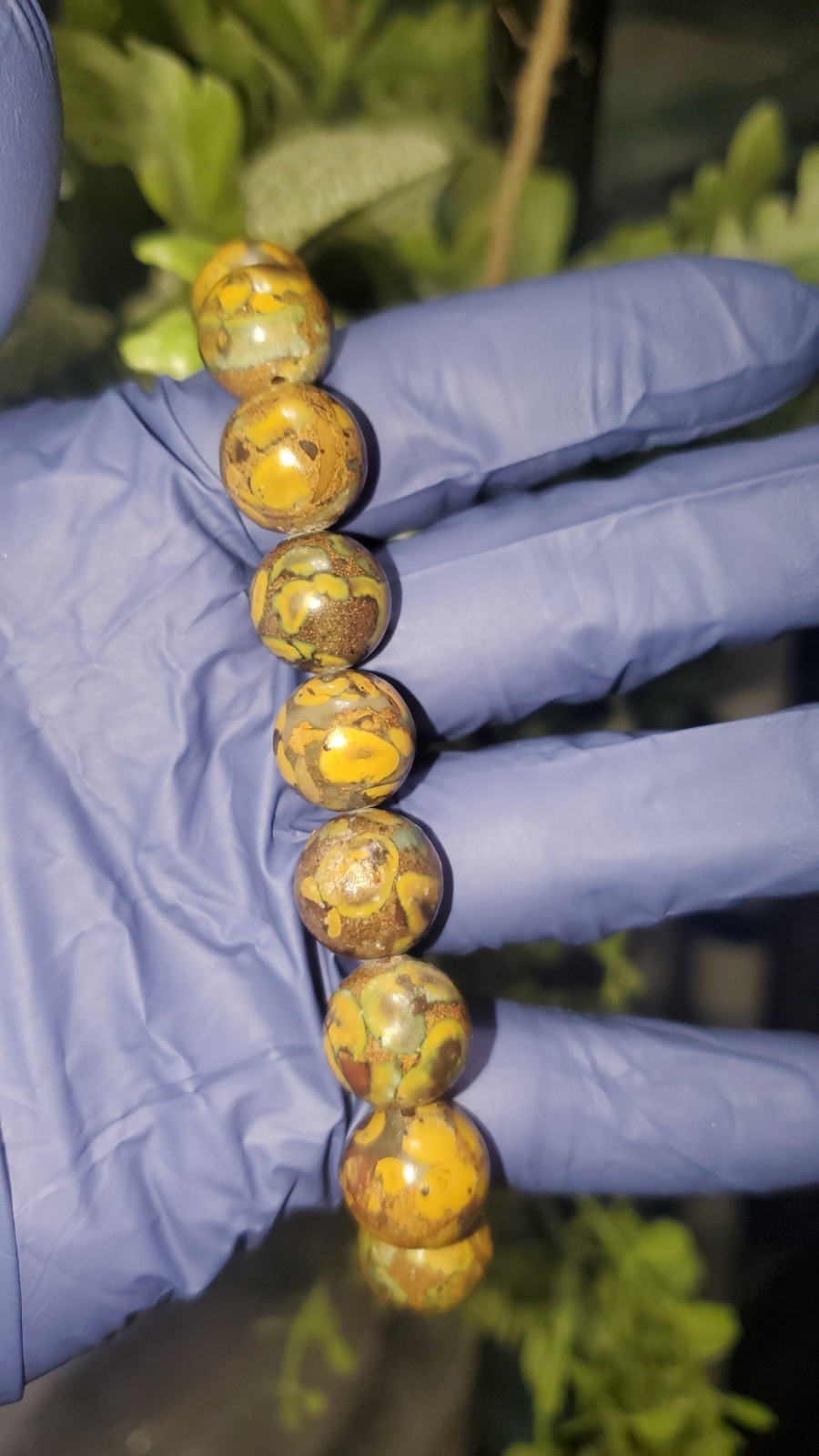 Fruit Jasper 12.2mm Bead Bracelet Crystal