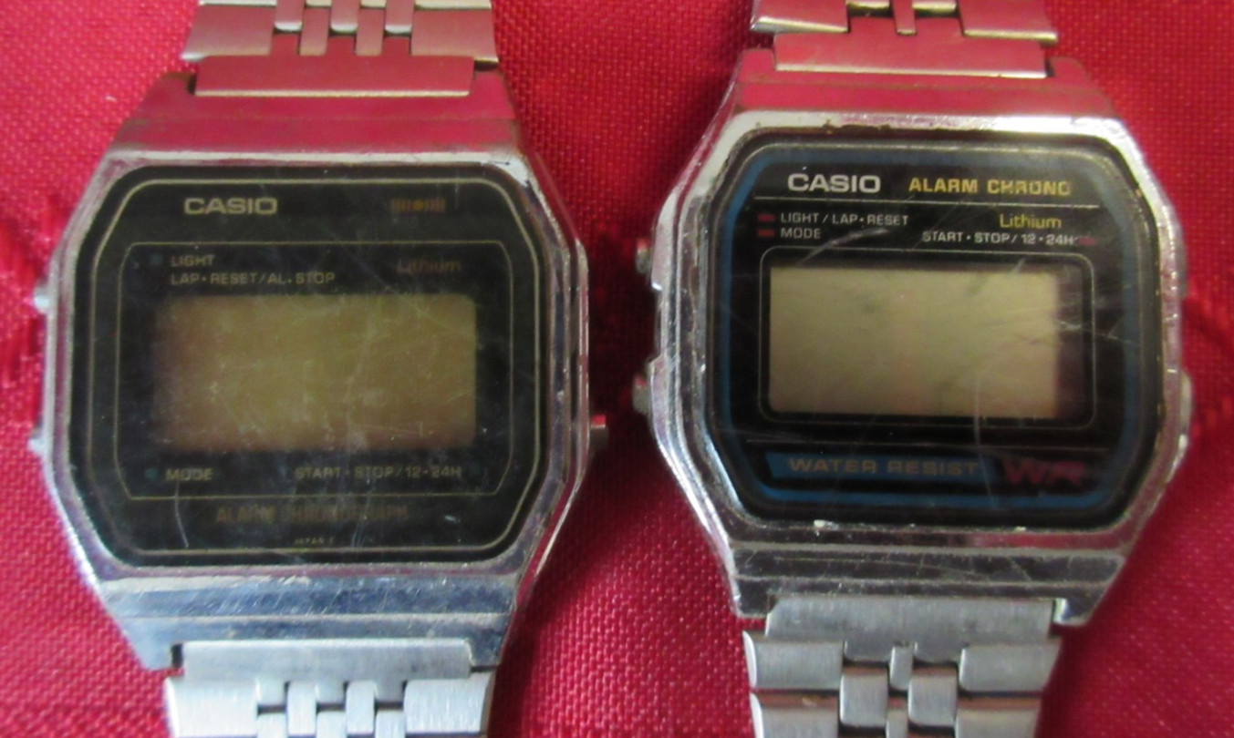 Vtg Casio Digital Watch Lot G-Shock Calculator CA53W W96H F105 A158W A153 Parts