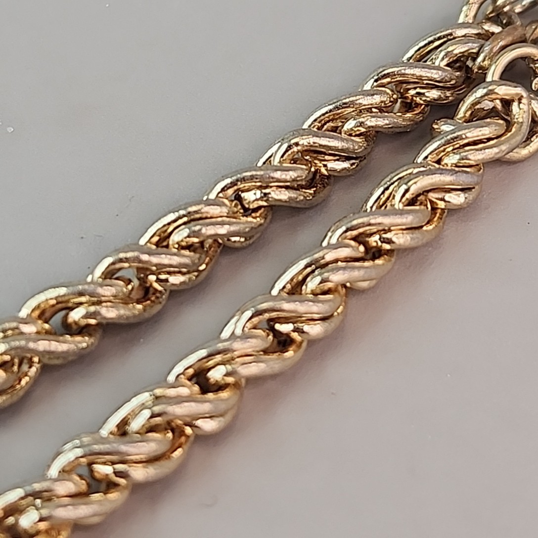 Vintage Christian Dior Rope Chain Necklace 4mm SHORT 15″