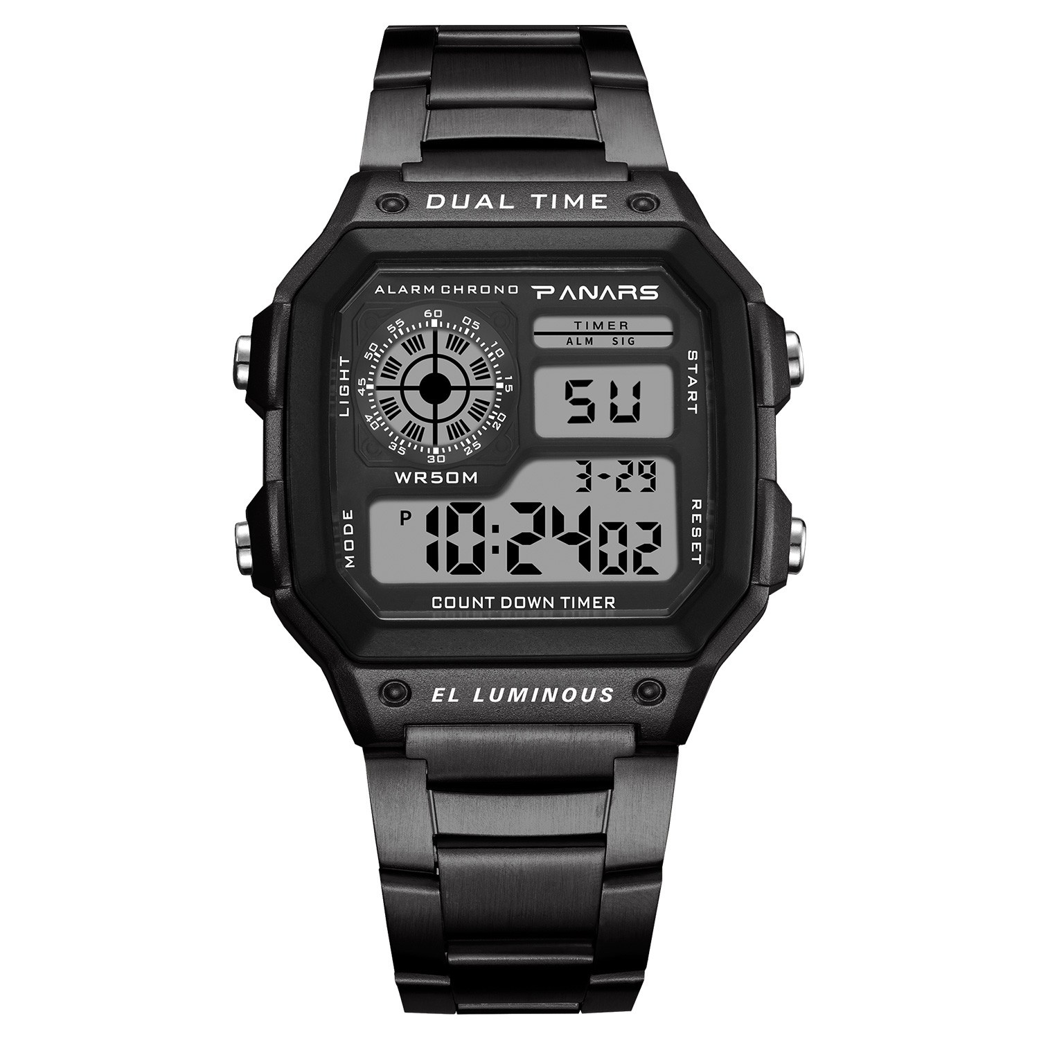 Waterproof Men’s Watch Stainless Steel Quartz Luminous Classic Watches Business